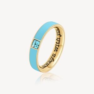 Brosway with you. Chic Gold and Blue Women's Ring